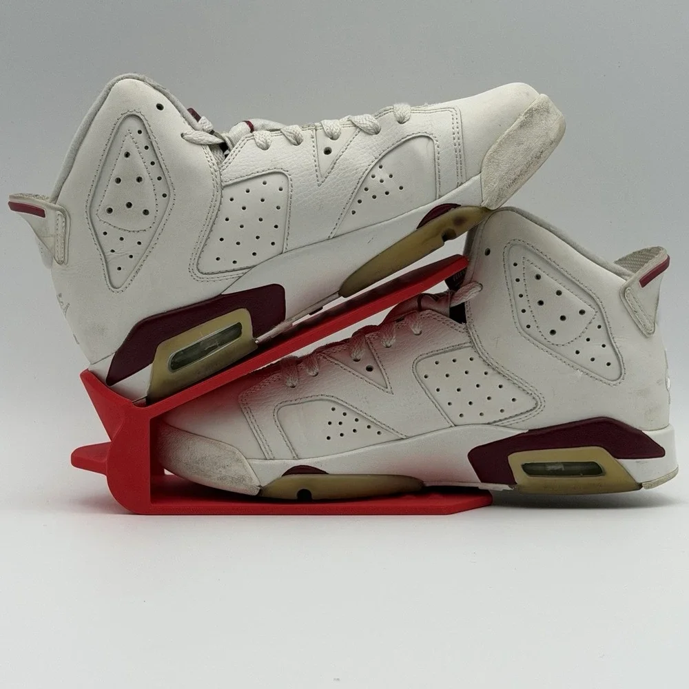 Air Jordan 6 Retro Maroon 2015 Off-White 836342-115 Youth Size 6Y/7.5W